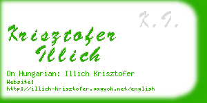 krisztofer illich business card